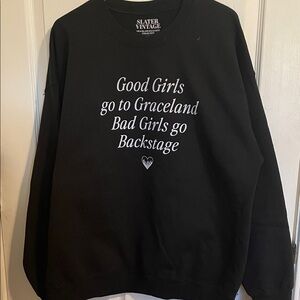 Black Graphic Sweatshirt